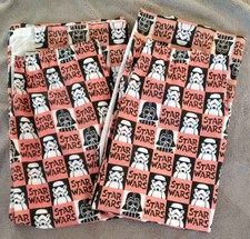 Pair Of Gathered Curtains 53 Inch Drop 66 Inch Wide Star Wars at George