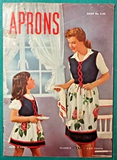 Vintage 1945 WWII APRON Patterns BkS-20 Spool Cotton Co. Fashion FUN Decorative
