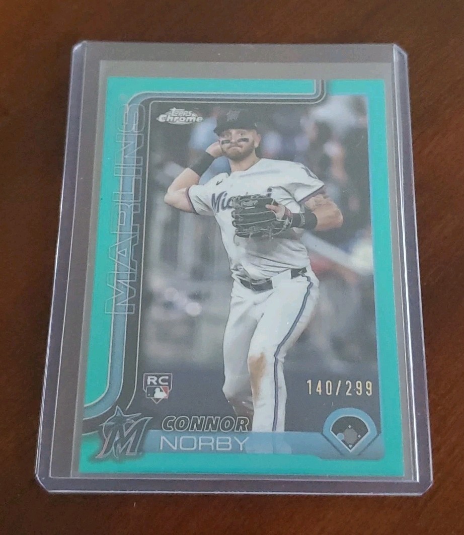2025 Topps Chrome - Connor Norby #199 Teal Refractor /299 (RC)