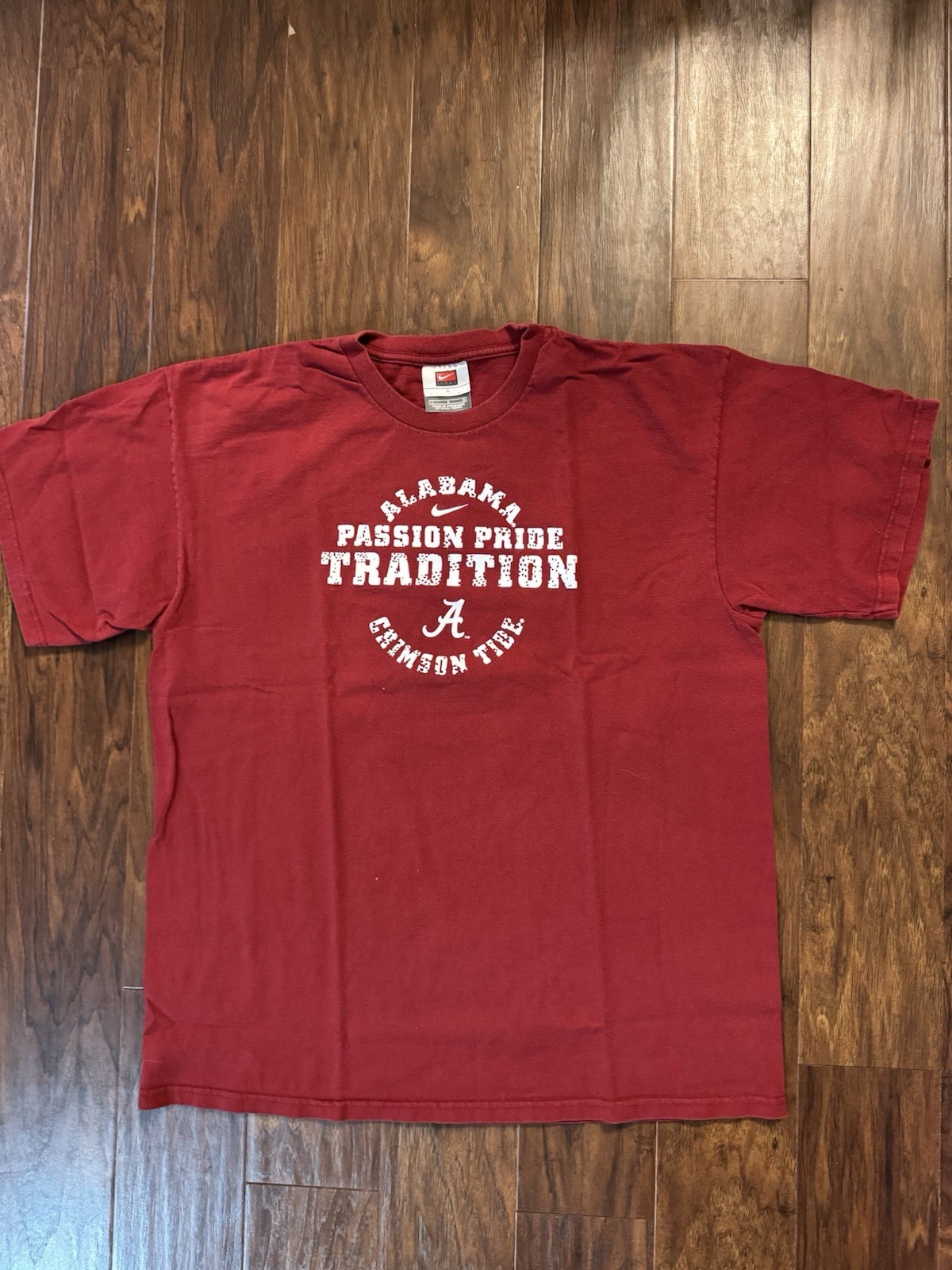 Vintage Nike Alabama Football T Shirt Bama Large Center Swoosh