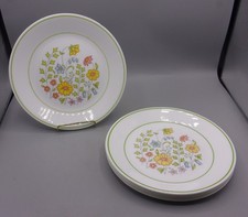 Set of 6 Vintage Corelle Spring Meadow 8.5" Luncheon Salad Plates By Corning