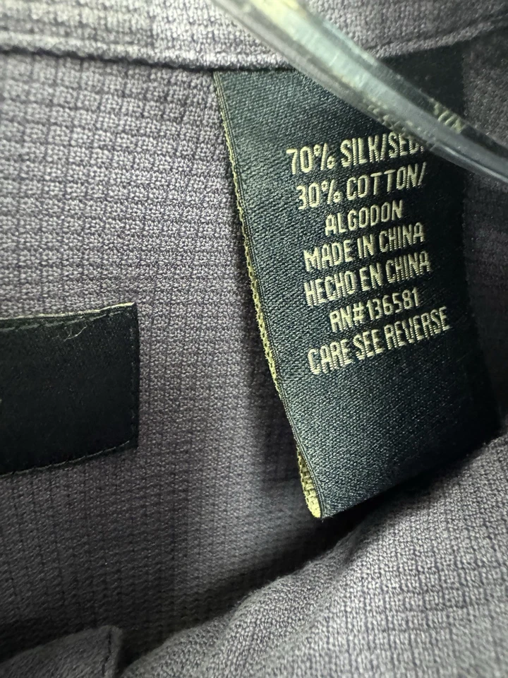 Nat Nast Shirt Men's M Purple Luxury Originals Long Sleeve Button Up Silk Blend - Image 3 of 4