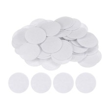 100pcs Round Felt Circles 40mm 1-1/2" Craft Felt Pads Non-Woven Fabric White