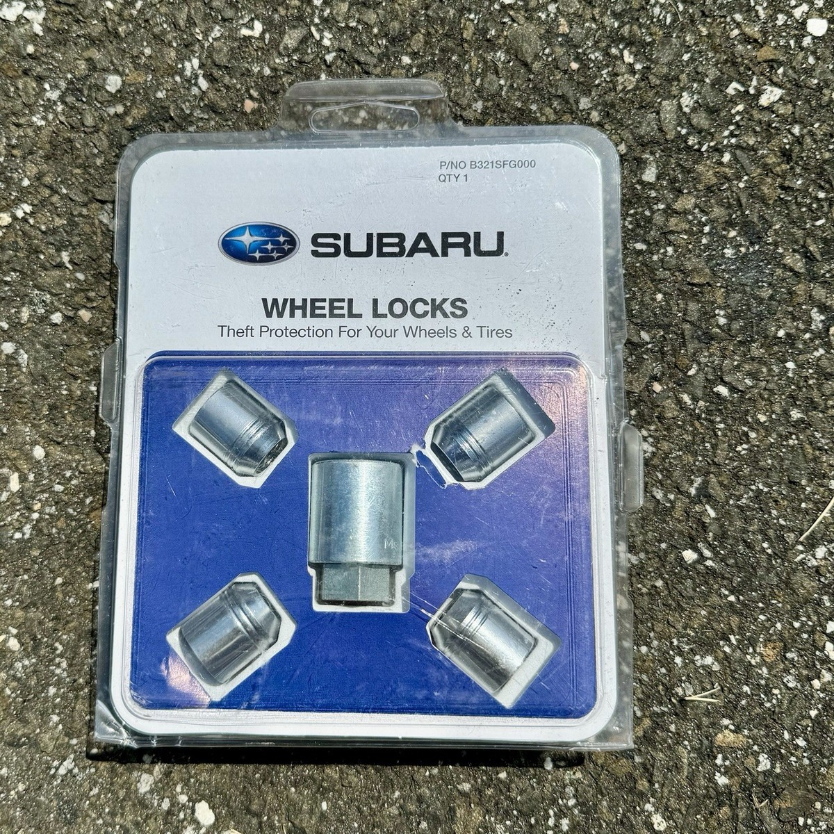おぼろ　1356045 鍵式ロック Genuine Subaru Alloy Wheel Locks Set of 4 OEM B321SFL000 for sale