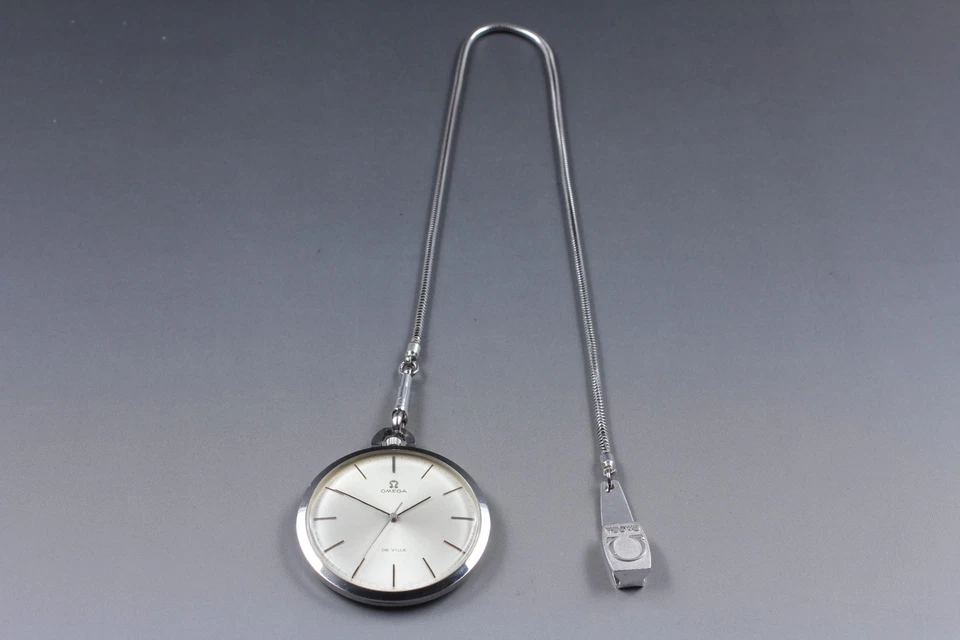 Vintage [N MINT] OMEGA De Ville Cal.601 Silver Hand Winding Swiss Pocket Watch - Image 2 of 4