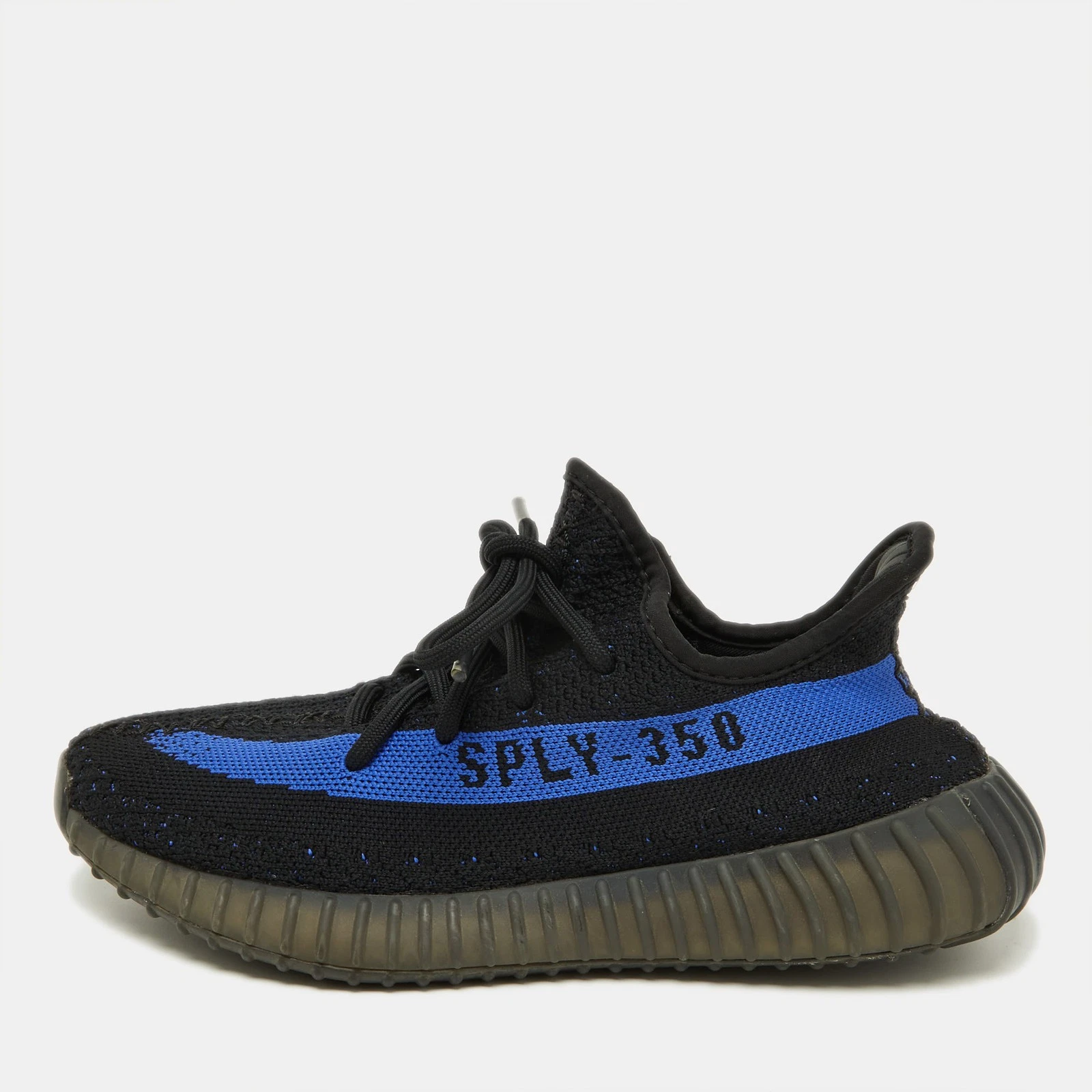 Yeezy x Adidas scarpe da ginnastica blu abbagliante in tessuto nero blu taglia