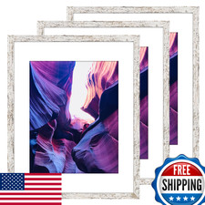 TWING 3-Pack 12x16 Wall Gallery Photo Frames, Displays 8.5x11 Photos w/ Mat