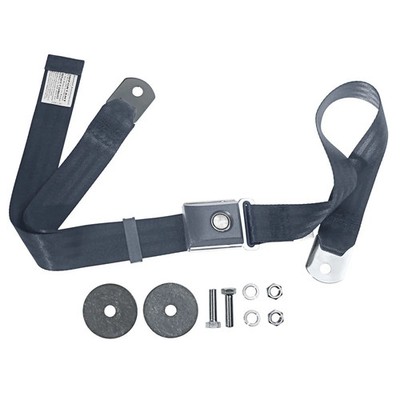 CJ Classics Seat Belt With Push Button Medium Blue Mustang 1965-1973