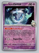 Steven's Carbink 086/182 Common Destined Rivals Pokemon Reverse Holo Near Mint