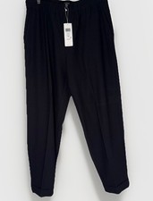 NWT Eileen Fisher High Waist Stretch Crepe Classic Career Office Pant Sz M