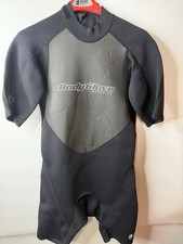 BODY GLOVE Pro Series Wetsuit Mens XL 2.1 MM Gray Black Short Sleeve 3/4 X-Large