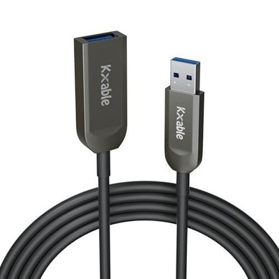 Kxable USB 3.0 Active Fiber Optical 75 Feet Extension Cable, High Speed 5Gbps Da