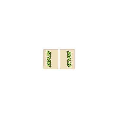 FLU Designs Upper Fork Tube Decals - Green/Black, KYB 01017