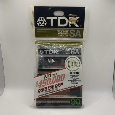 TDK SA90 High Resolution Type II Cassette Tapes 2 Pack New Sealed