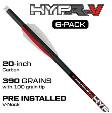 Killer Instinct HYPR-V™ 20" Crossbow Bolts 6pk