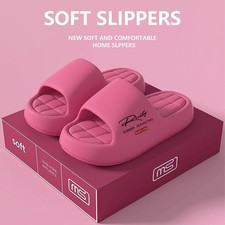 Women Open Toe Slides Slippers Thick Sole Soft Lining Breathable Summer Shoes