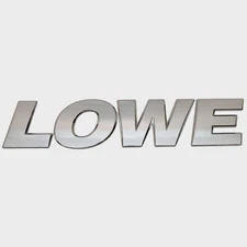 Lowe Boat Raised Decal 2250580 | Front Gate 12 x 2 1/2 Inch Silver