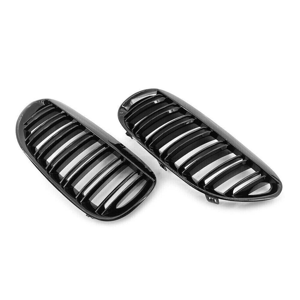 Pair Front Kidney Bumper Grille Fits FOR BMW E63 E64 650i M6 2004-10 - Изображение 2 из 4