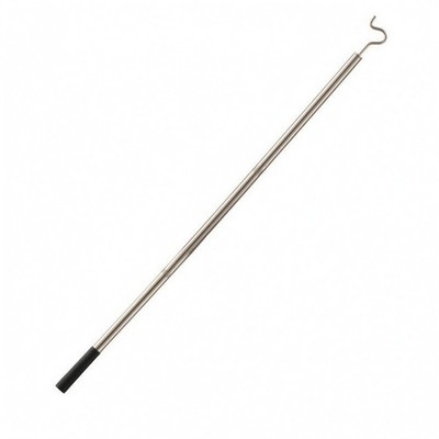 Stainless Steel Hook Rod Three-Section Adjustable Clothes Rod Removable