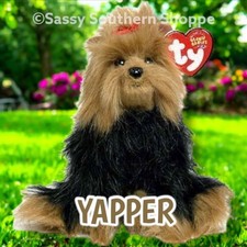 🐾 YAPPER 🐾 2004 Ty Beanie Babies Yorkshire Terrier Plush Toy *MWMT*