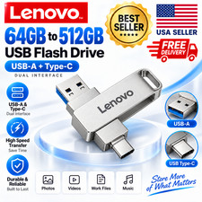 Lenovo 512GB USB Flash Drive Type-C Dual Interface Metal High Speed U Disk