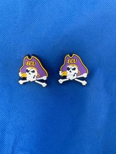 ECU Pirates shoe charm lot of 2