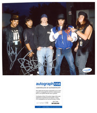 Rocky George & R.J. Herrera 'Suicidal Tendencies' Band Signed 8x10 Photo ACOA