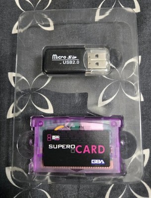SuperCard 2GB FLASH Card CART For Game Boy Advance Nintendo DS Preloaded 