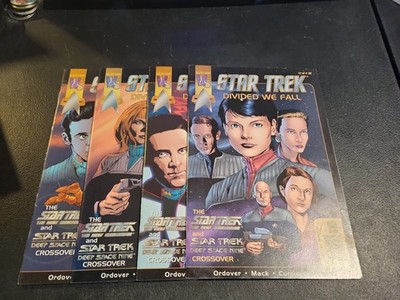 STAR TREK DIVIDED WE FALL DC WILDSTORM COMIC - COMPLETE SET  1-4 - ORDOVER 2001