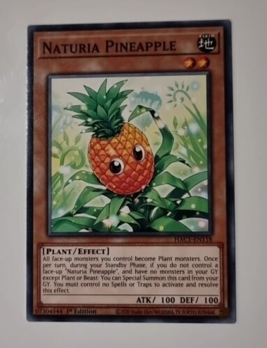 Naturia Pineapple - HAC1-EN118 - 1st Edition - Common - YuGiOh TCG  - Picture 1 of 1