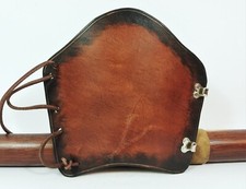 Armschutz Bogenstulpe Leder braun Stulpe Mittelalter Traditionell Langbogen