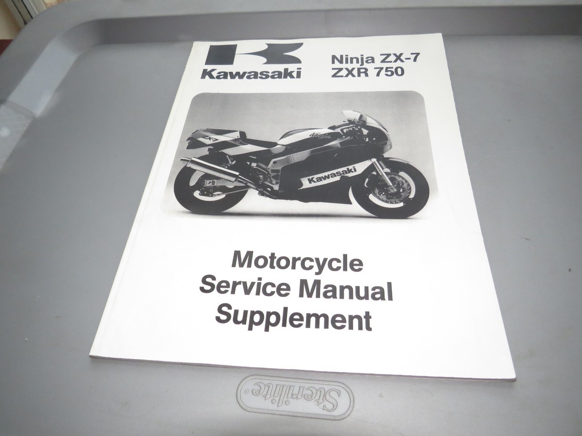 NOS Kawasaki NINJA ZX-7 ZXR 750 Owners Service Manual Supplement