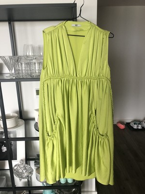lemon green dress