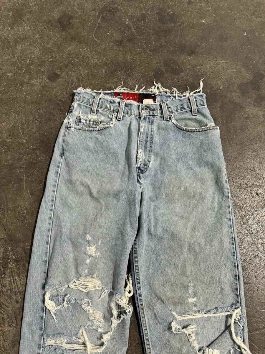 Vintage Levi's Silver Tab Jeans Mens 31x34 Loose Fit Blue 90s