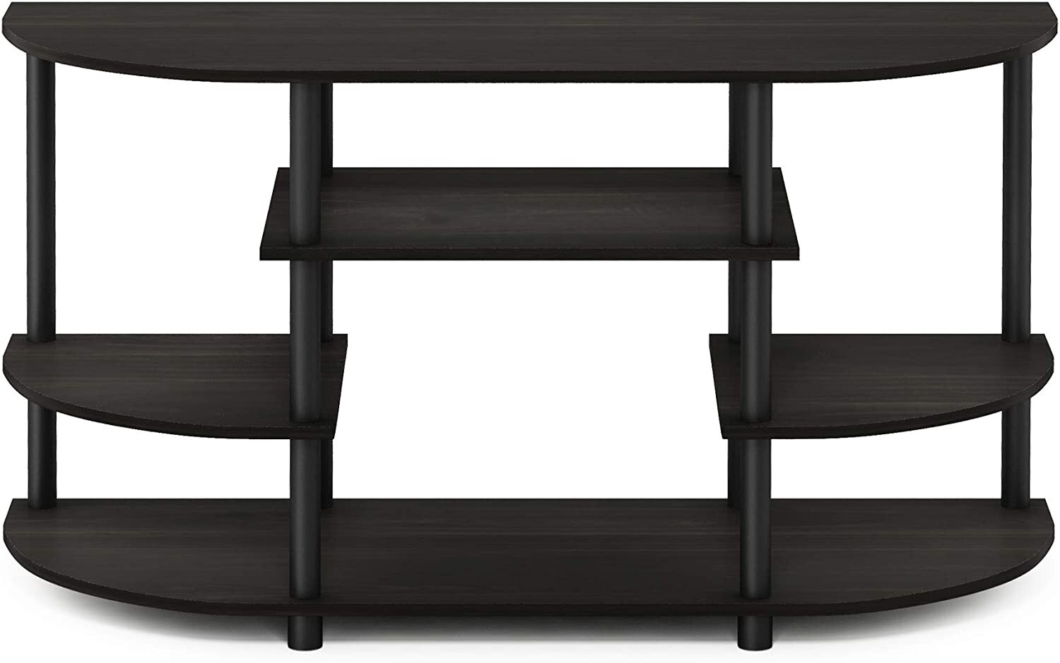 Furinno JAYA Simple Design Corner TV Stand, Espresso/Black eBay