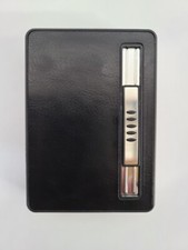 Travelers Cigarette Case with Built-in Lighter (Black)