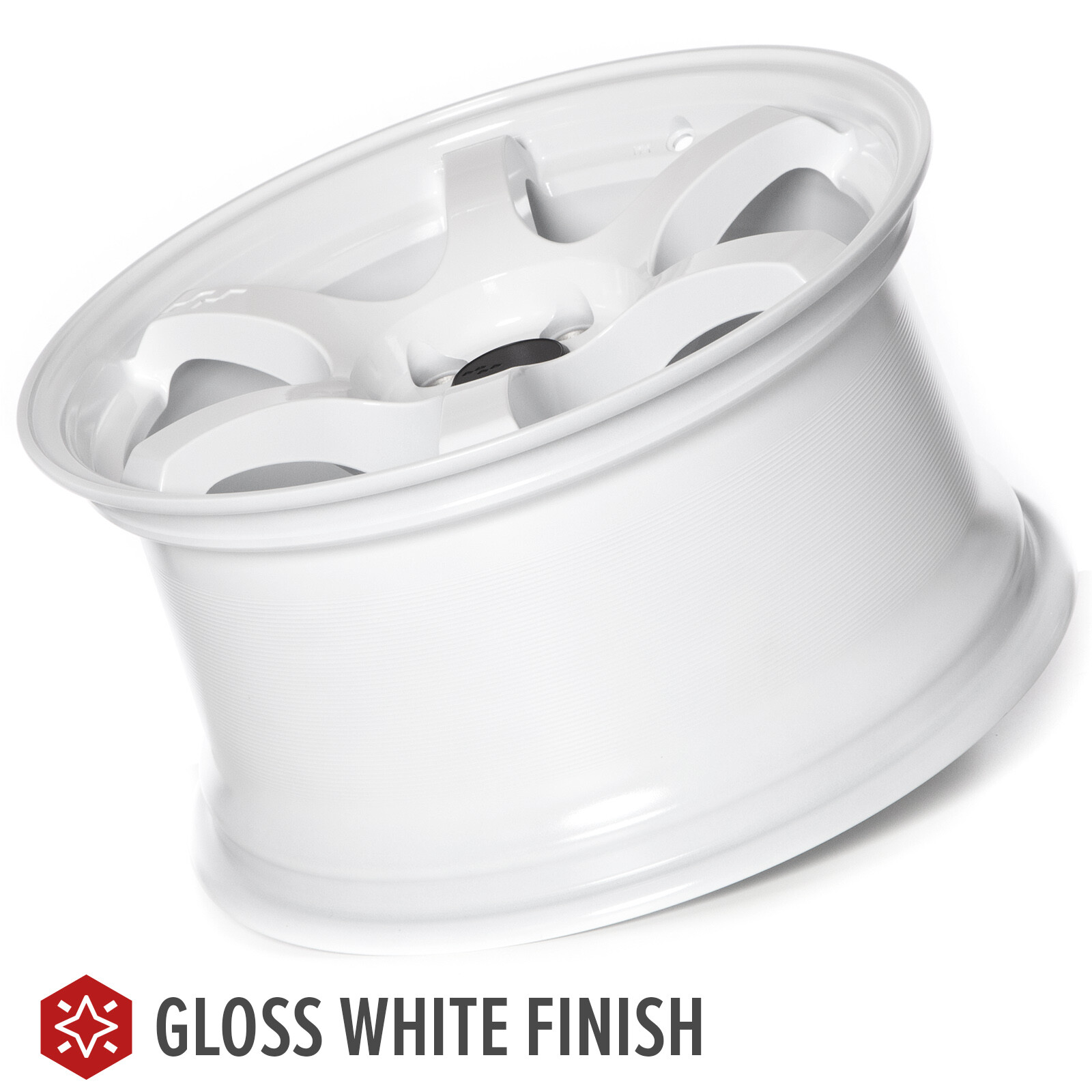 CIRCUIT CSF1 17x9 5x100 +35 GLOSS WHITE WHEELS (SET OF 4) FITS WRX BRX ...