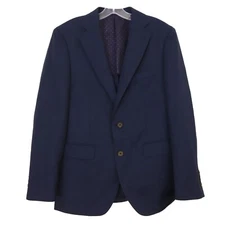 Alton Lane Suit Jacket Size 38R Tailored Fit Navy Blue Wool Blend NEW B41