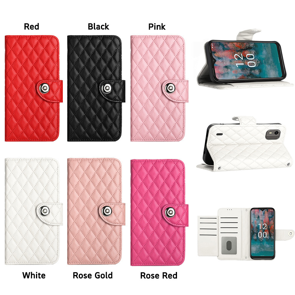 Custodia A Libro In Pelle PU Con Porta Carte Per Nokia 2.3 – Flip Cover Magnetica – Colore Rosso - 2