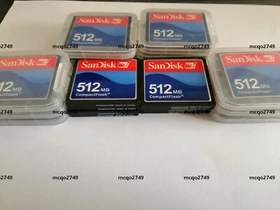 20PCS 512MB SanDisk CompactFlash CF Memory Card 512MB SDCFJ/SDCFB - image 1 of 2