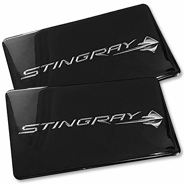 C7 Corvette Stingray Sun Visor Decal Covers Black eBay