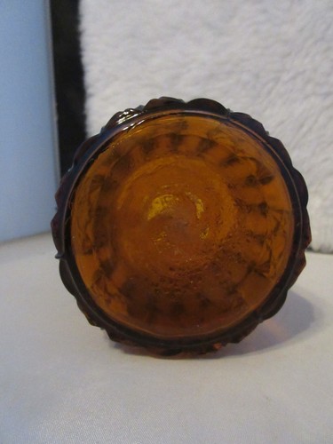 Bellaire Goblet Co. EAPG Amber Cruet No 600, Daisy & Cube, Stars & Bars - Picture 8 of 8