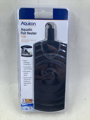 Submersible Flat Mini-Heater 15 watt for Mini & Desktop Aquariums up to 10gal (S