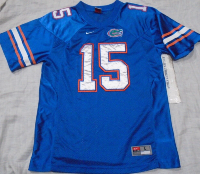 NIKE TEAM FLORIDA GATORS #15 TIM TEBOW FOOTBALL JERSEY Size Youth Large  16-18