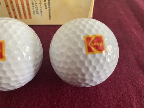 Brand NEW Vintage 3 White KODAK Logo GOLF BALLS Big Yard 33 Distance Collectible - Picture 6 of 12