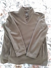 Men's Croft And Barrow Olive Large 1/4 Zip Long Sleeve Fleece Pullover
