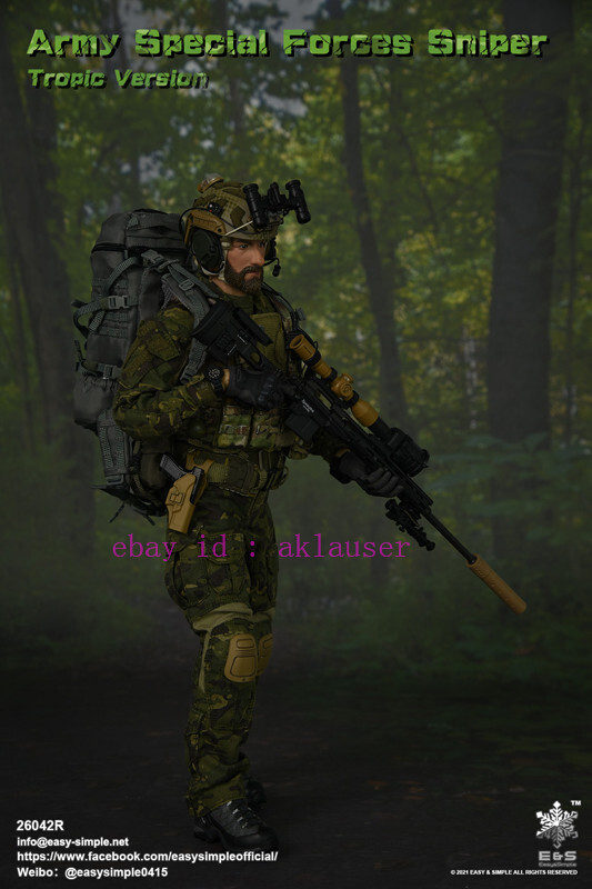 1 6 Scale ES 26042R Army Special Forces Sniper Tropic Ver