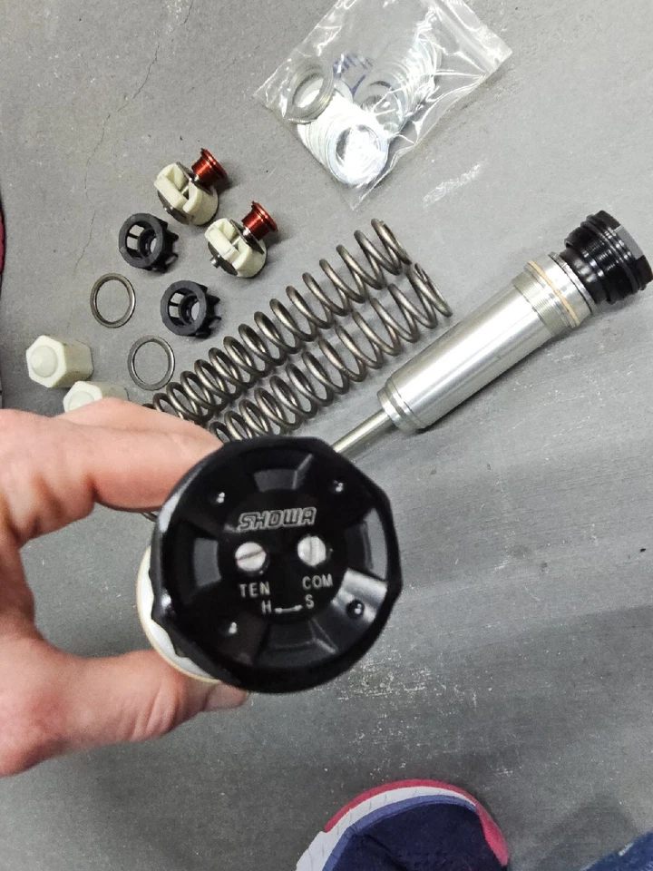 Conjunto de émbolo y resortes horquilla delantera Showa BPF Ducati 959 Panigale (lado L+R) Foto 4 de 4