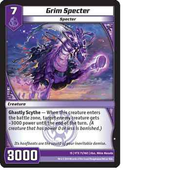 Kaijudo X3 GRIM SPECTER Common #71/160 15VTX (Playset) Vortex DUEL MASTERS 2014
