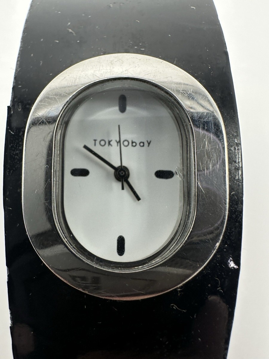 Tokyobay Ladies Watch New Battery Wide Leather Band 30MM 7